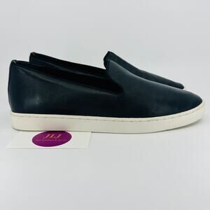 Birdies Women's The Swift Black Leather Casual Slip On Sneakers Size 7.5